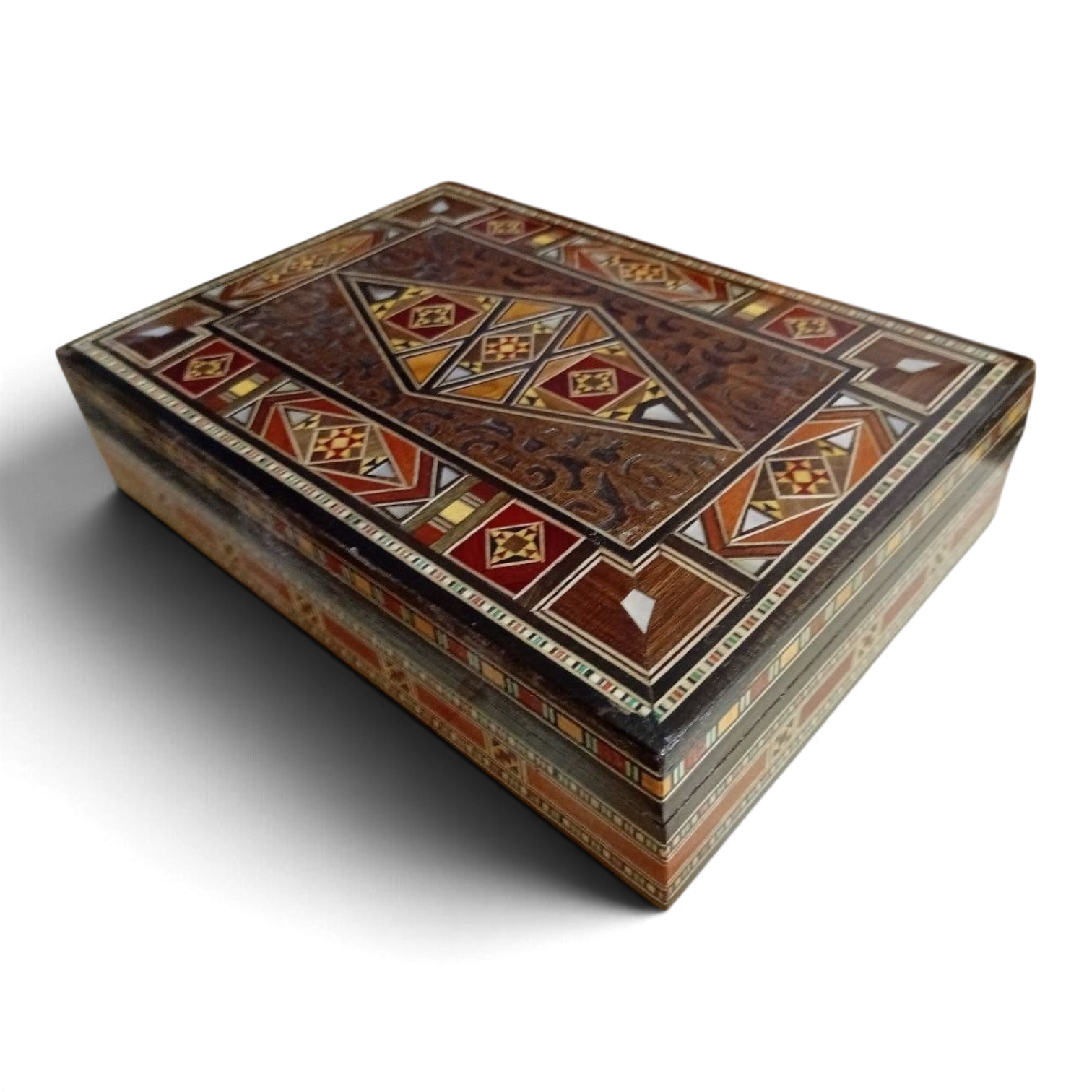 Classic geometric Damascene presentation box
